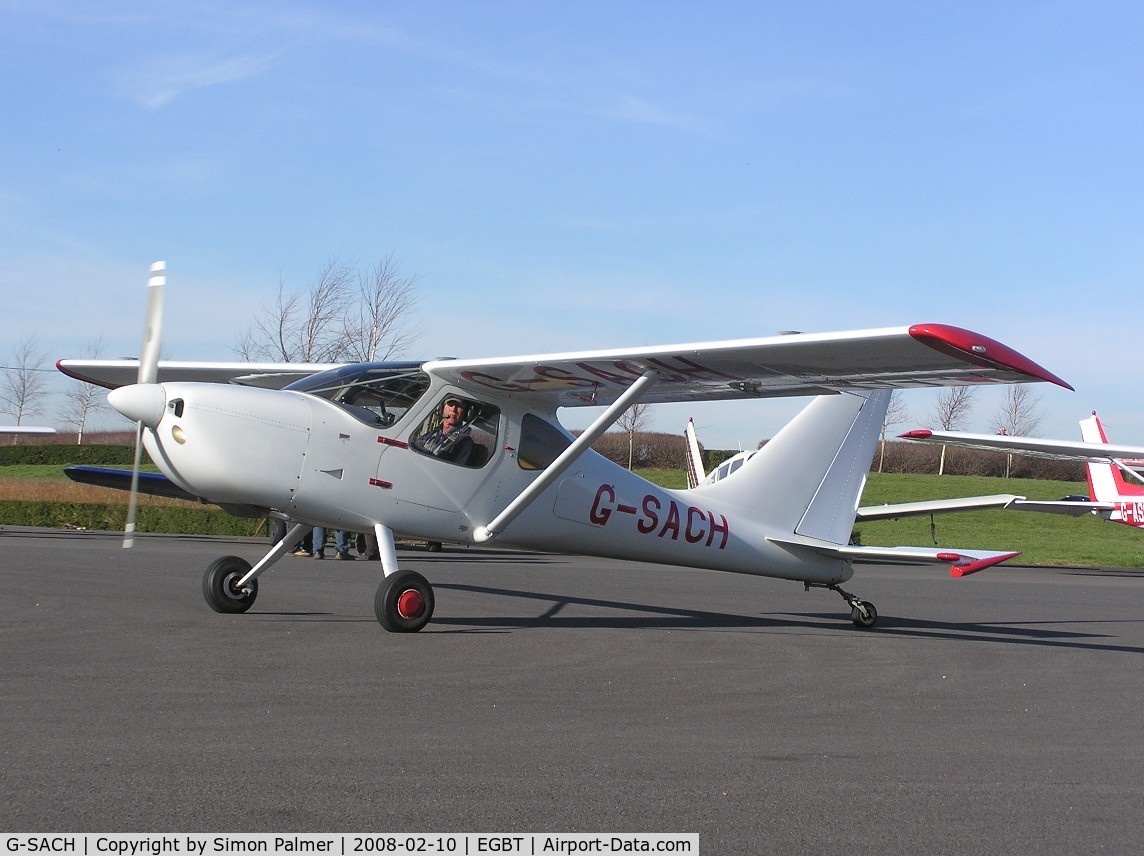 G-SACH, 2002 Stoddard-Hamilton Glastar C/N PFA 295-13088, Seen at the Valentines Fly-In at Turweston