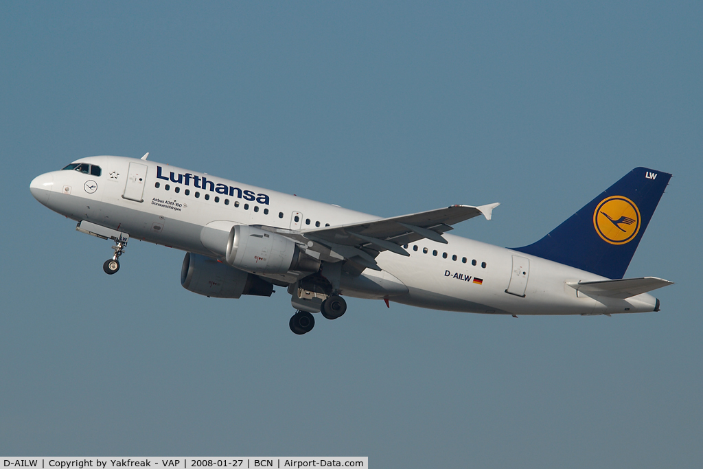 D-AILW, 1998 Airbus A319-114 C/N 853, Lufthansa Airbus A319