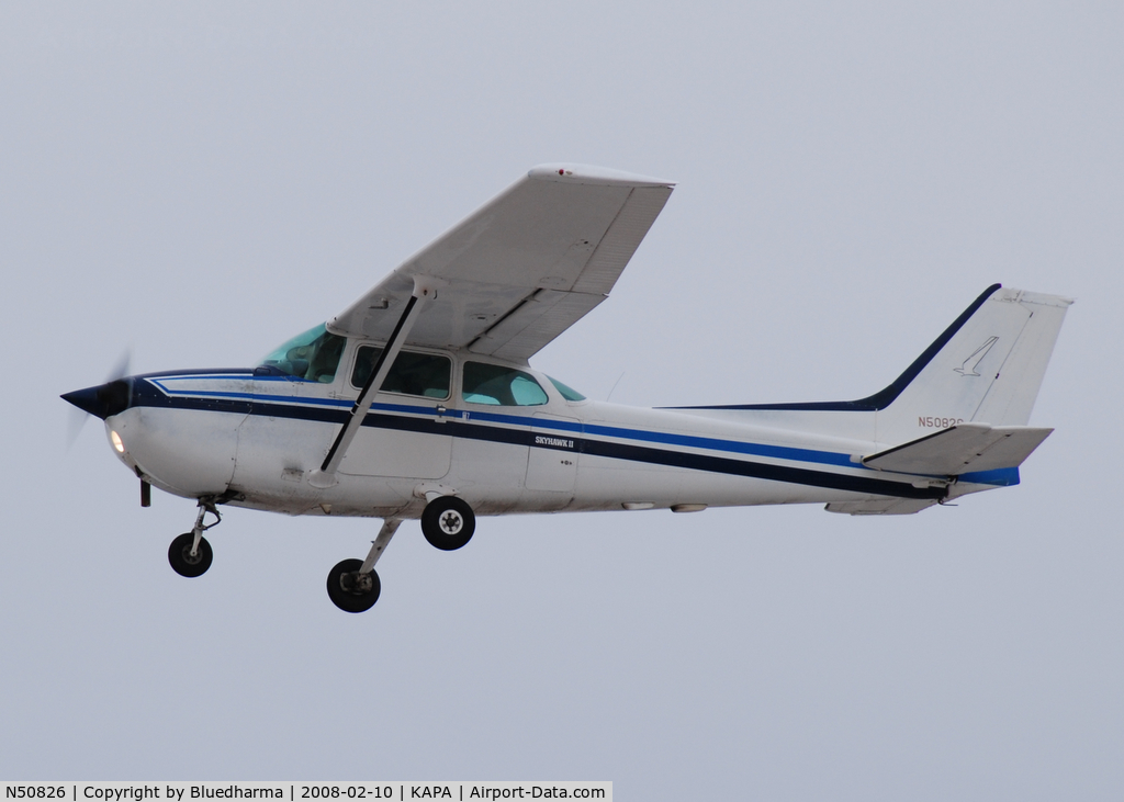N50826, 1980 Cessna 172P C/N 17274222, Approach to 17L.