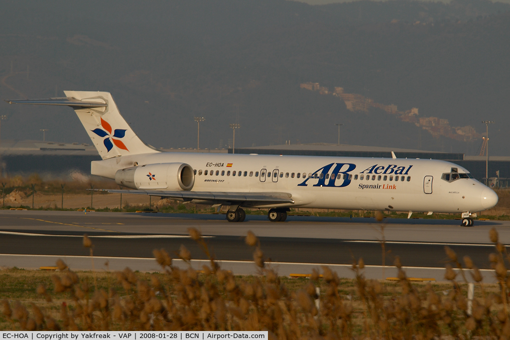 EC-HOA, 2000 Boeing 717-2CM C/N 55061, Spanair Boeing 717