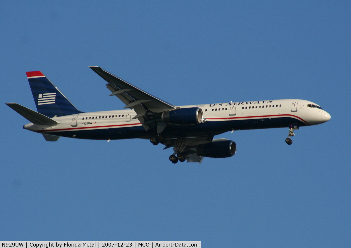 N929UW, 1993 Boeing 757-2B7 C/N 27144, US Airways