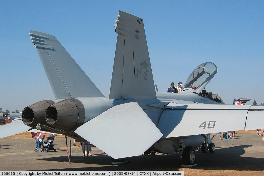 166615, Boeing F/A-18F Super Hornet C/N F108, XE-240 from VX-9