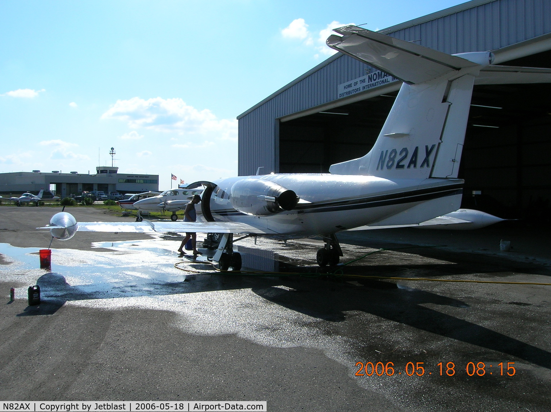 N82AX, 1980 Gates Learjet 25D C/N 301, View from the backside