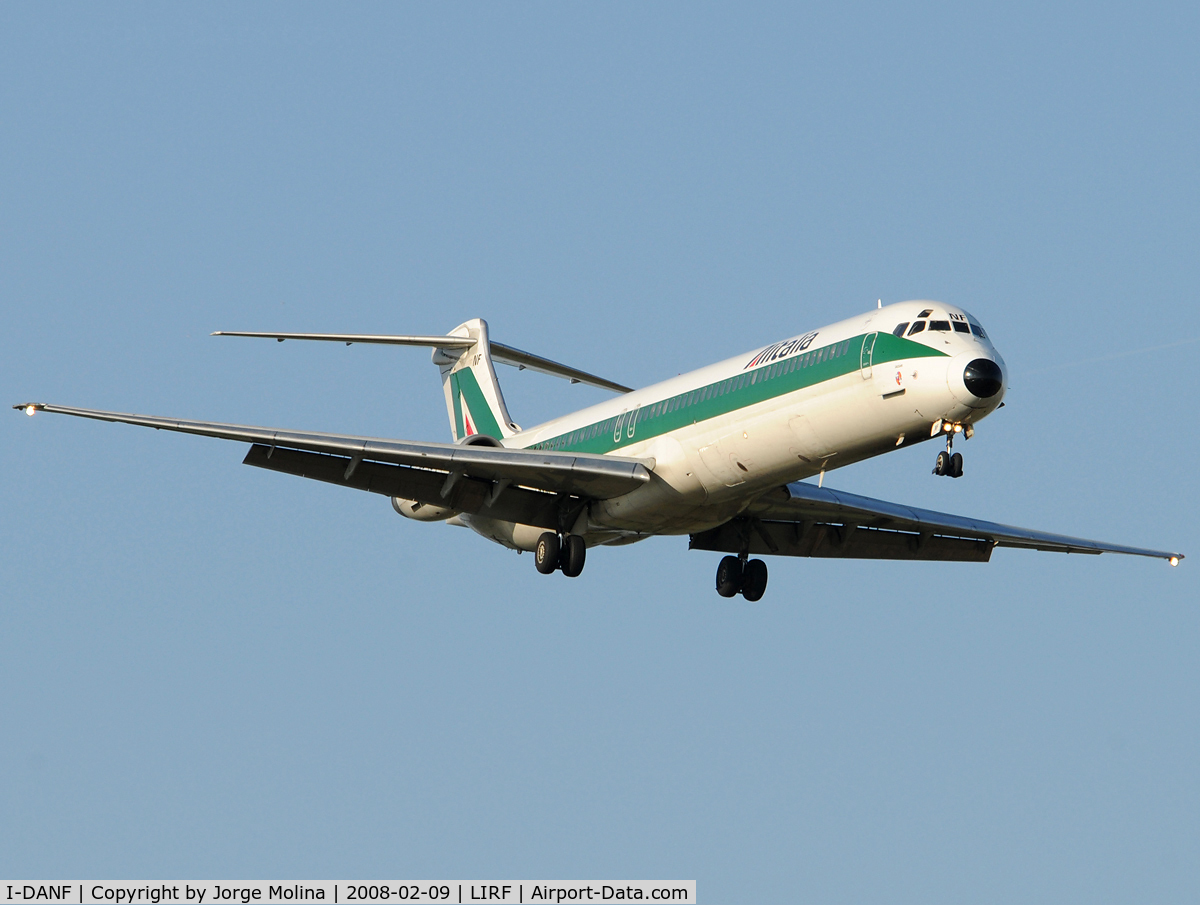 I-DANF, 1991 McDonnell Douglas MD-82 (DC-9-82) C/N 53062, 