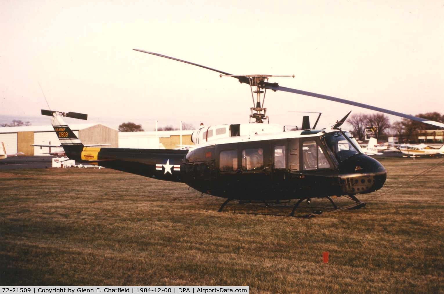 72-21509, 1972 Bell UH-1H Iroquois C/N 13208, Now active as G-UHIH