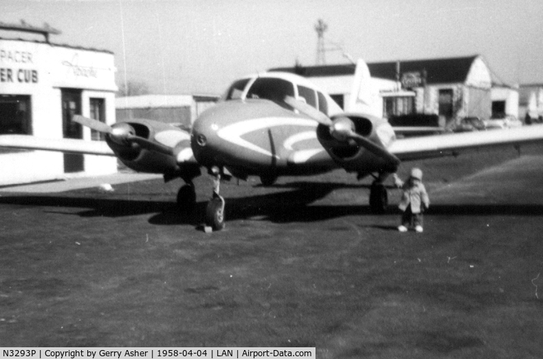 N3293P, Piper PA-23 C/N unknown, I got my Multi rating at a very tender age...