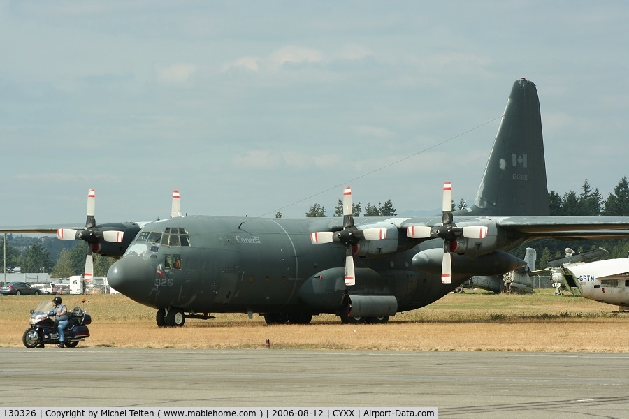 130326, 1968 Lockheed CC-130E Hercules C/N 382-4286, Canada Air Force under maintenance by Cascade Aerospace