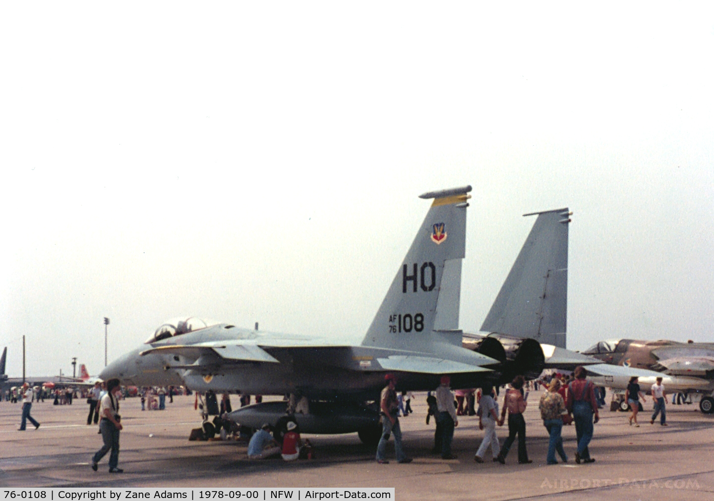 76-0108, 1976 McDonnell Douglas F-15A Eagle C/N 0310/A260, At Carswell Air Force Base 1978 Airshow - Currently preserved at Kelly AFB, TX