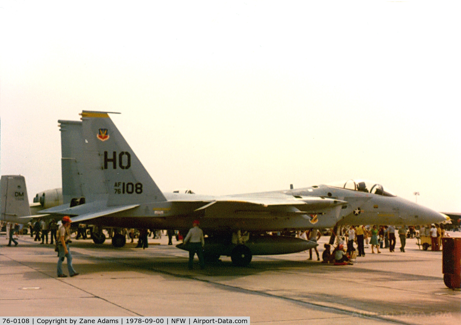 76-0108, 1976 McDonnell Douglas F-15A Eagle C/N 0310/A260, At Carswell Air Force Base 1978 Airshow - Currently preserved at Kelly AFB, TX