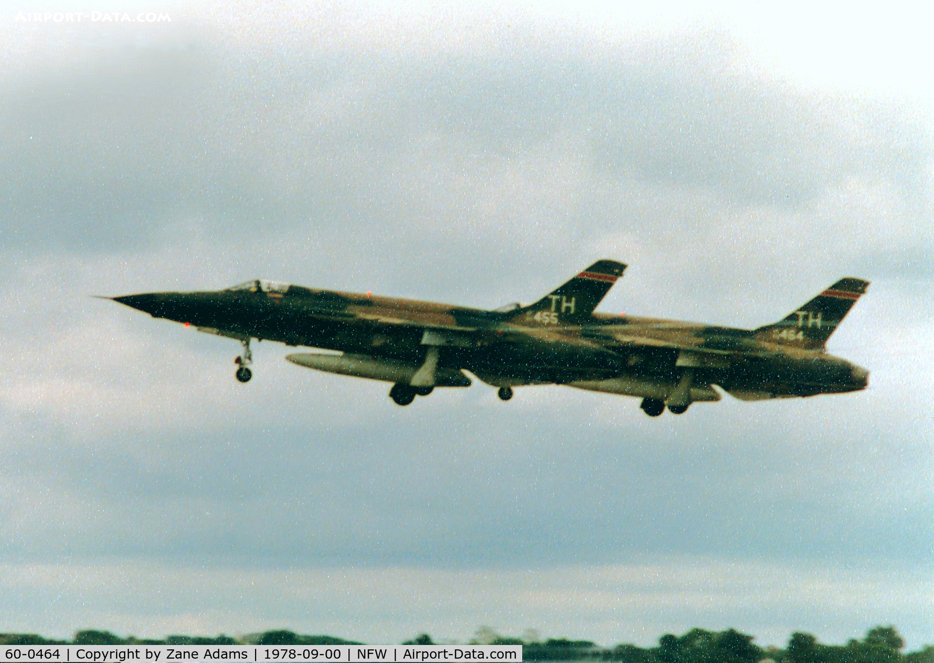 60-0464, 1960 Republic F-105D Thunderchief C/N D152, At Carswell Air Force Base 1978 Airshow - This aircraft has been reported at AMARC and moved to NM Institute of Mining, Socorro, NM