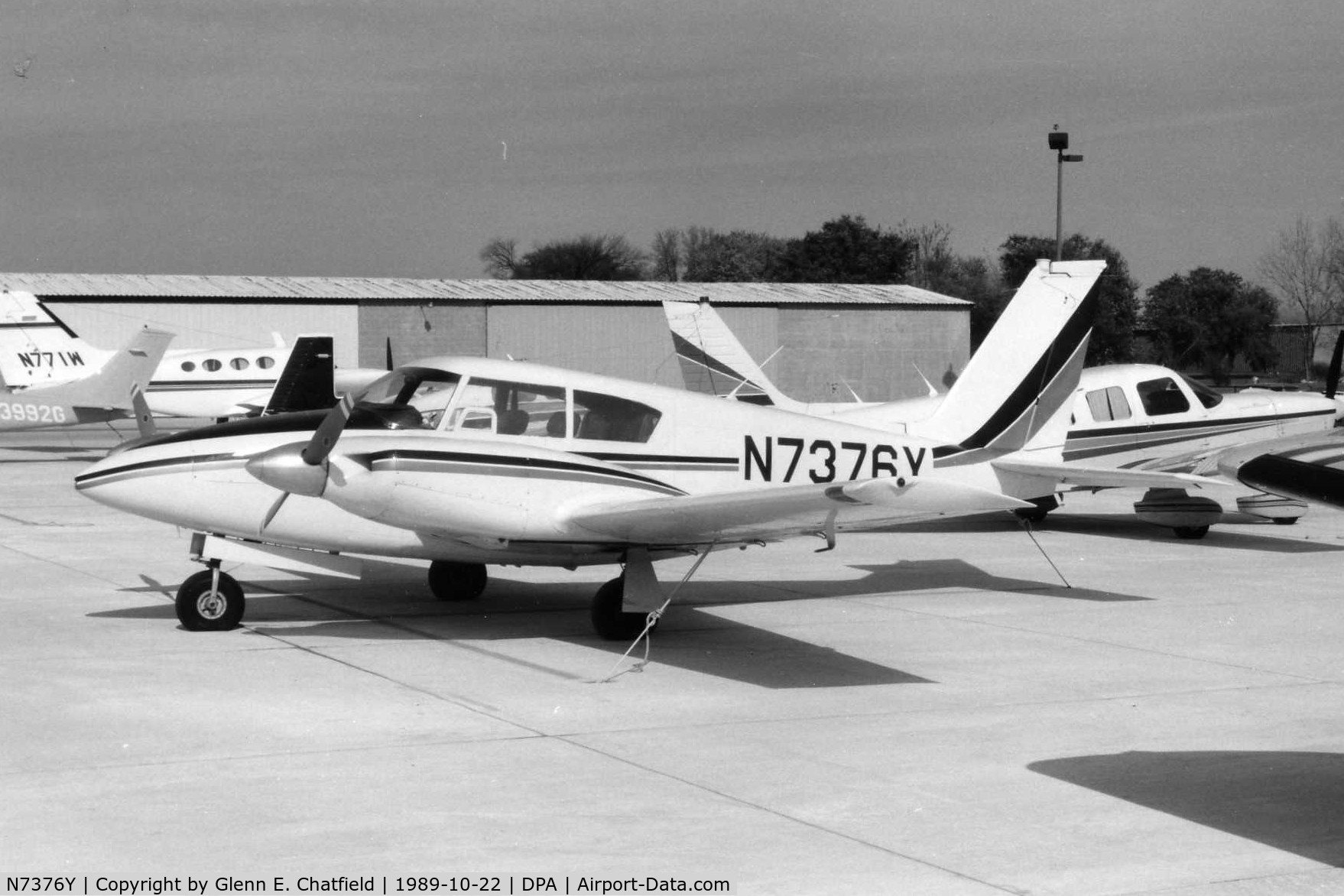 N7376Y, 1964 Piper PA-30 Twin Comanche Twin Comanche C/N 30-430, Photo taken for aircraft recognition training.