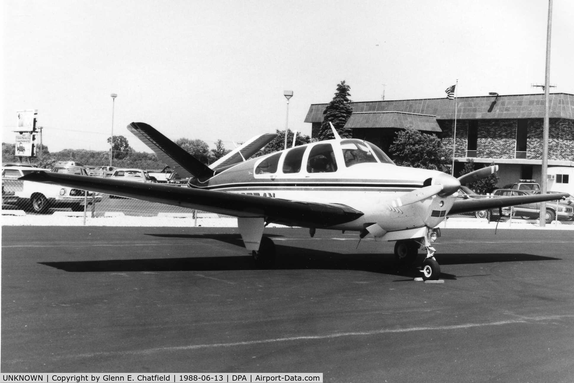 UNKNOWN, , Photo taken for aircraft recognition training.  Beech Bonanza 35