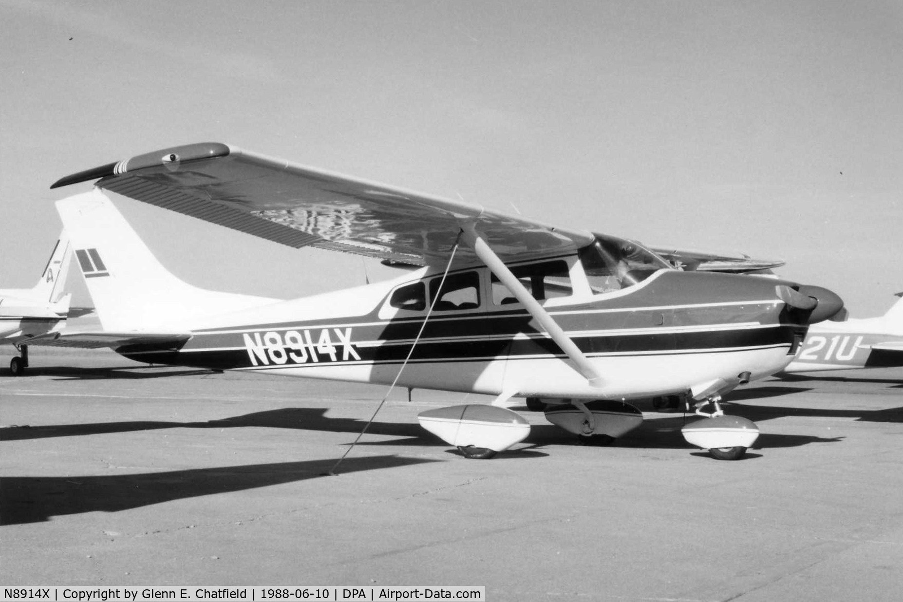 N8914X, 1961 Cessna 182 Skylane C/N 18253314, Photo taken for aircraft recognition training.