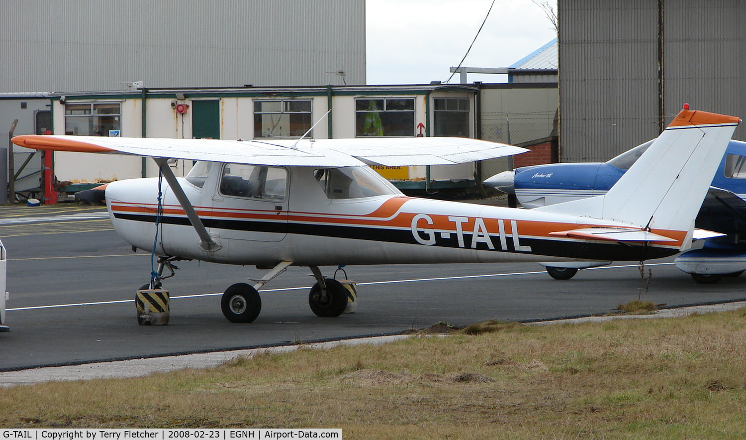G-TAIL, 1969 Cessna 150J C/N 150-70152, Cessna 150J at Blackpool in Feb 2008
