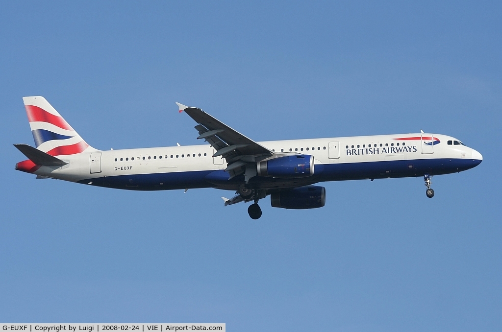 G-EUXF, 2004 Airbus A321-231 C/N 2324, British Airways A321