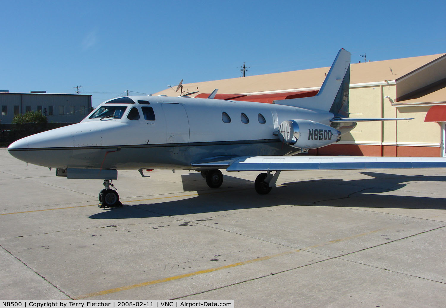 N8500, 1972 North American Sabre 40A C/N 282-108, Classic Sabreliner in the Floirda sun