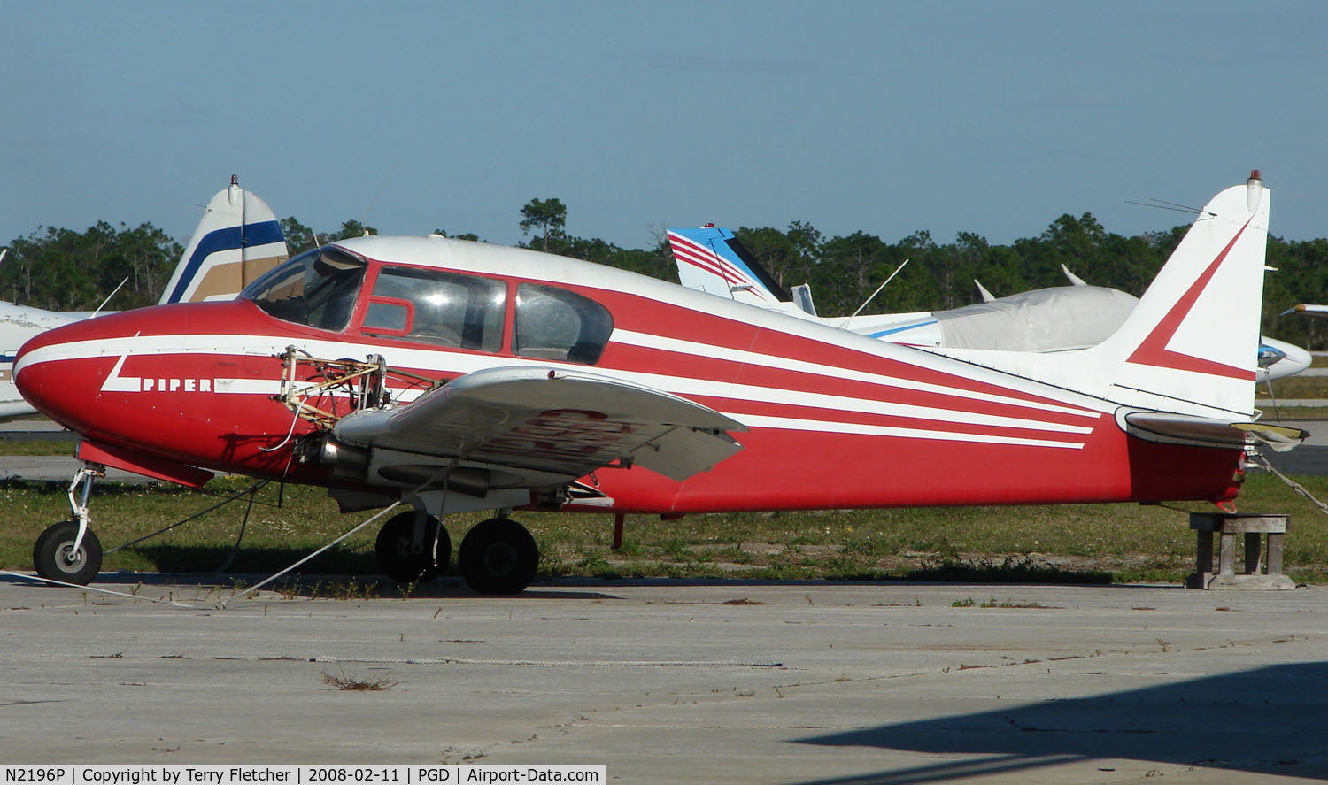 N2196P, 1956 Piper PA-23 C/N 23-805, Another angle on the Pa-23 at Charlotte County