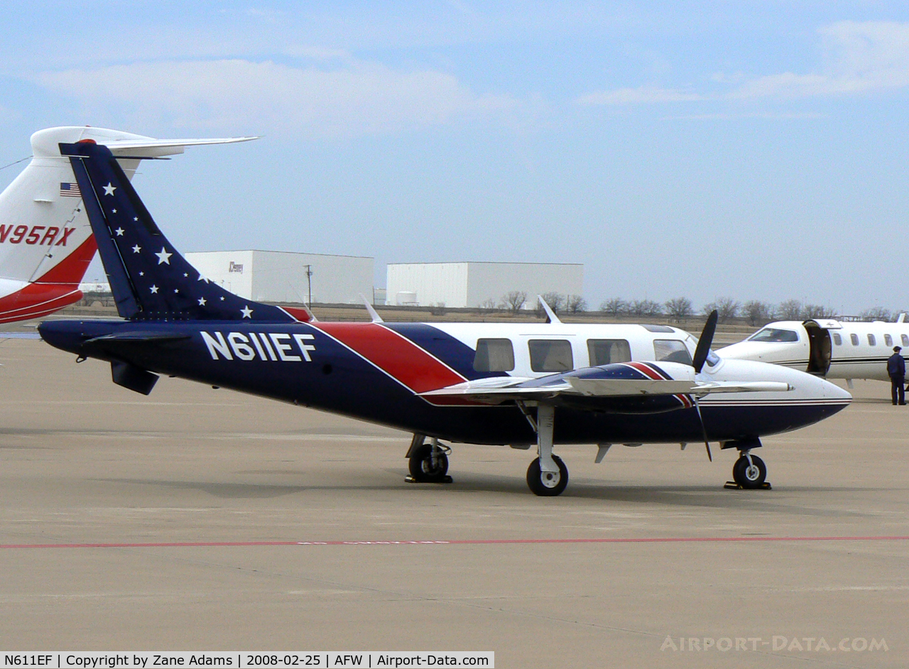 N611EF, 1982 Piper PA-60-602P Aerostar C/N 60-8365005, At Alliance Ft Worth