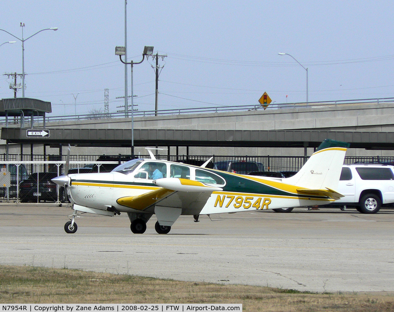 N7954R, 1969 Beech E33 Bonanza C/N CD-1215, At Texas Jet - Meacham Field