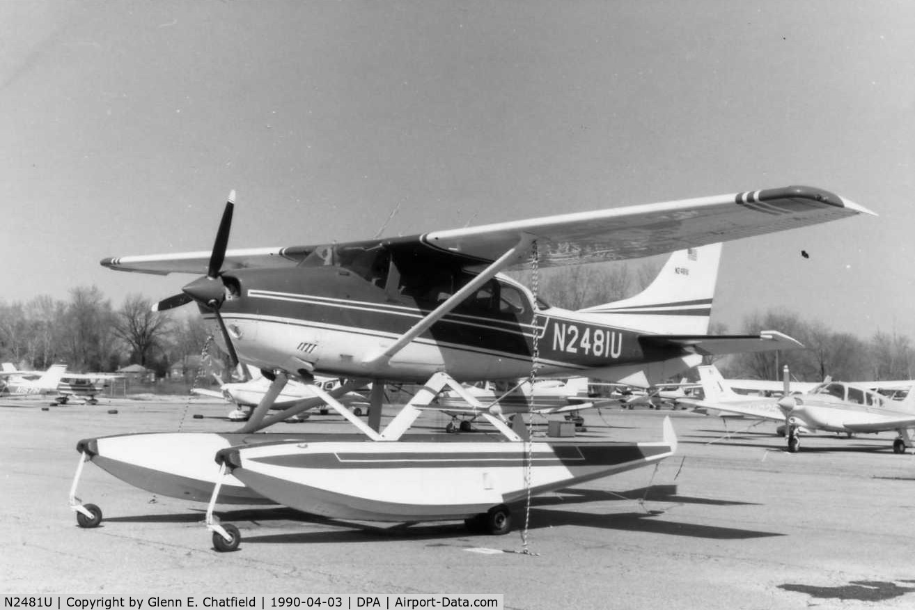 N2481U, 1974 Cessna U206F Stationair C/N U20602380, Photo taken for aircraft recognition training.
