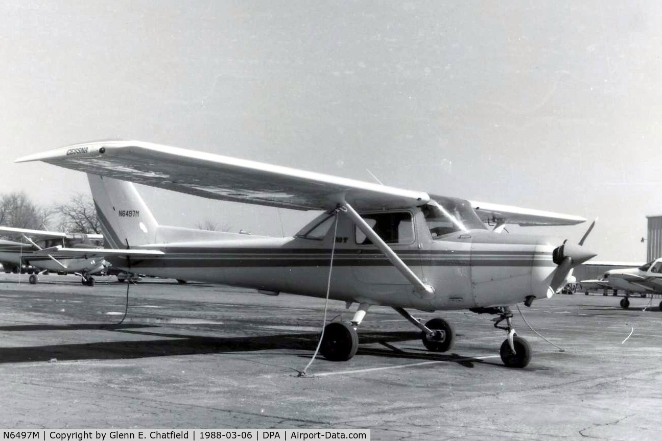 N6497M, 1980 Cessna 152 C/N 15284757, Photo taken for aircraft recognition training.