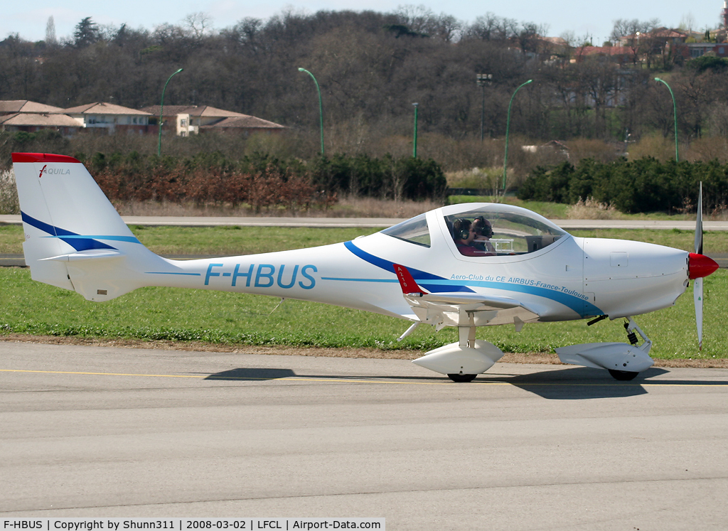 F-HBUS, 2007 Aquila A210 (AT01) C/N AT01-160, New aircraft based @ LFCL...