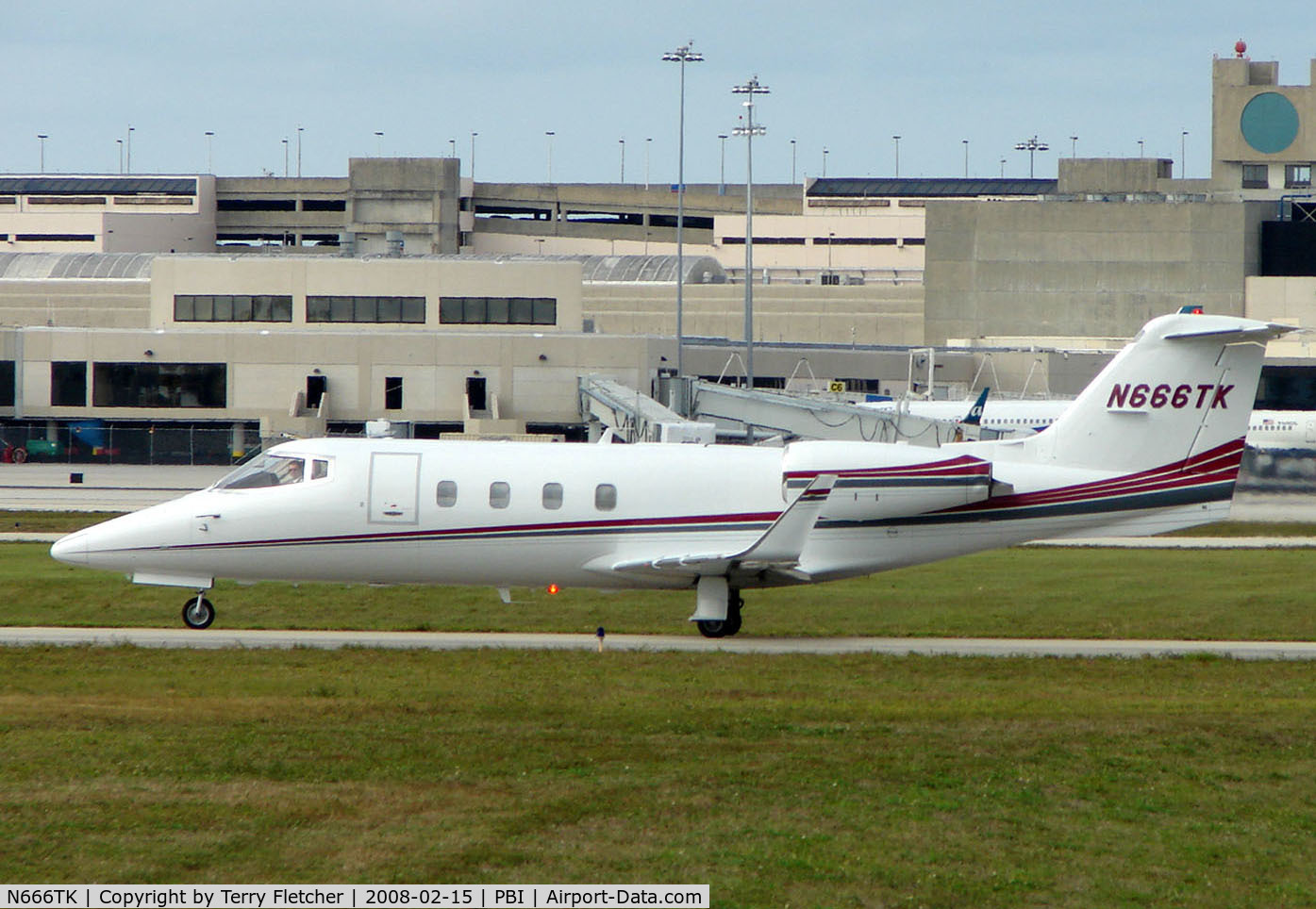 N666TK, 1982 Gates Learjet 55 C/N 038, The business aircraft traffic at West Palm Beach on the Friday before President's Day always provides the aviation enthusiast / photographer with a treat