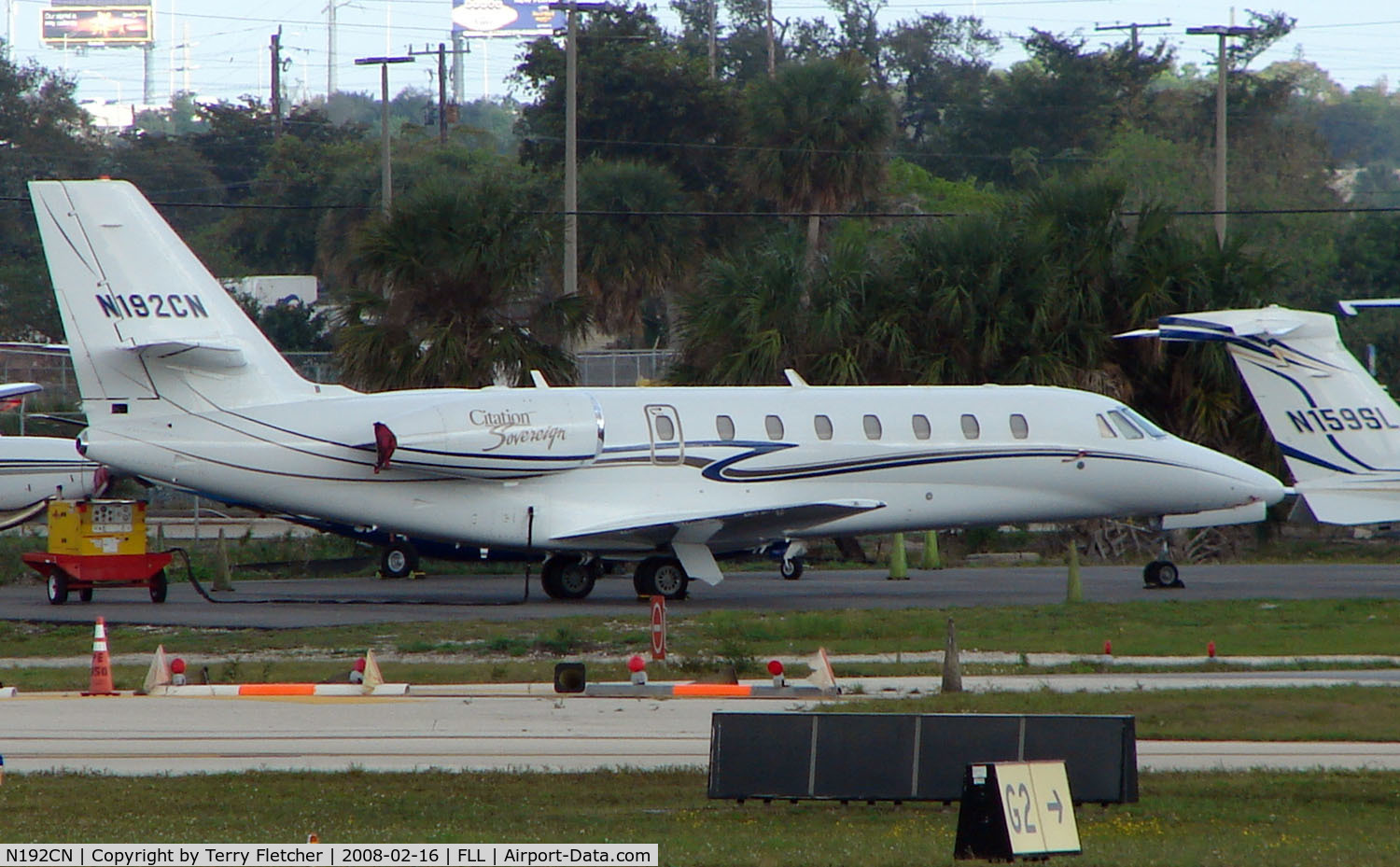 N192CN, 2007 Cessna 680 Citation Sovereign C/N 680-0137, Citation Sovereign at FLL in Feb 2008