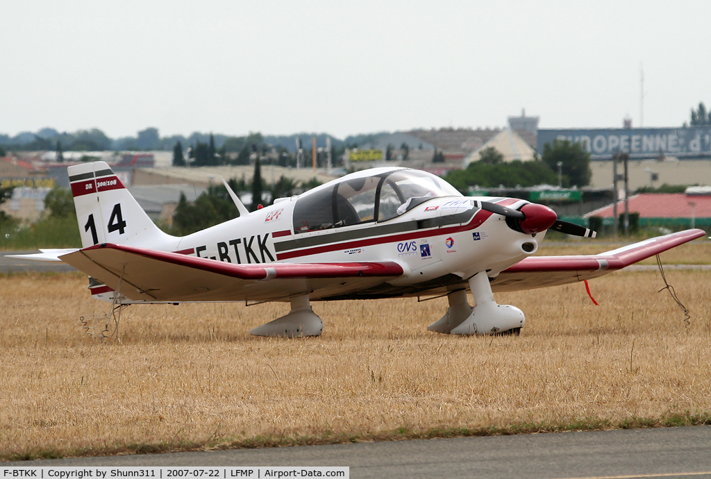 F-BTKK, Robin DR-300-108 2+2 C/N 711, Parked here during Young Pilot Tour 2007...