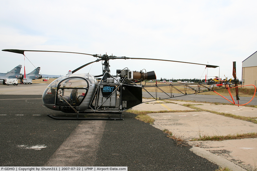 F-GDHO, Eurocopter SE-3130 Alouette II C/N 1891, Parked here...