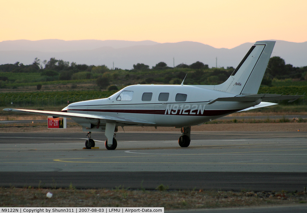 N9122N, 1987 Piper PA-46-310P Malibu C/N 4608097, Parked at General Aviation area...