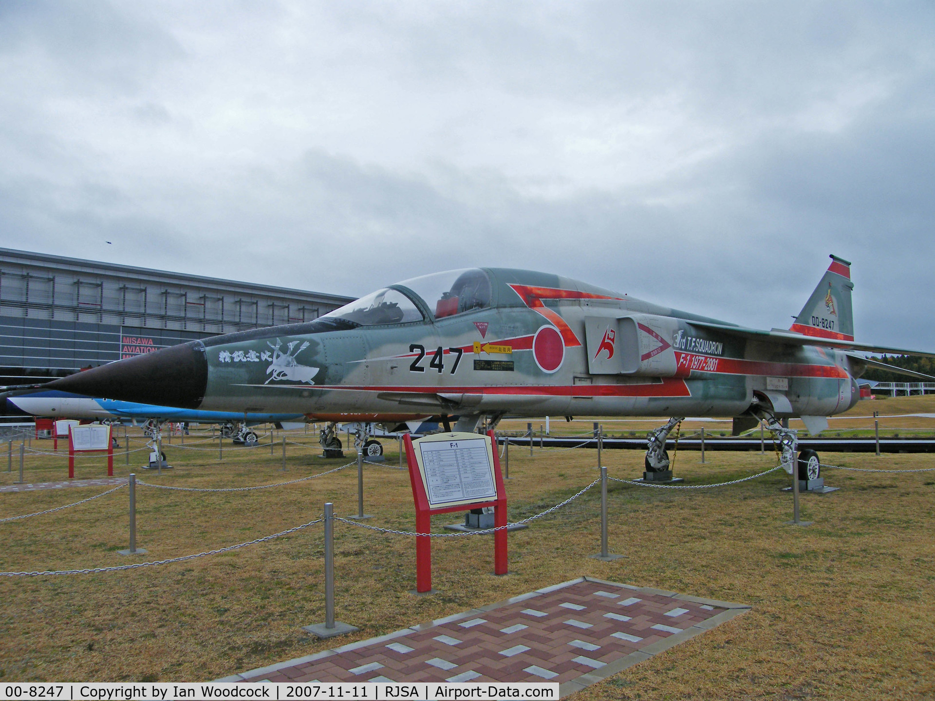 00-8247, Mitsubishi F-1 C/N 110, Mitsubishi F-1/Misawa-Aomori,Preserved