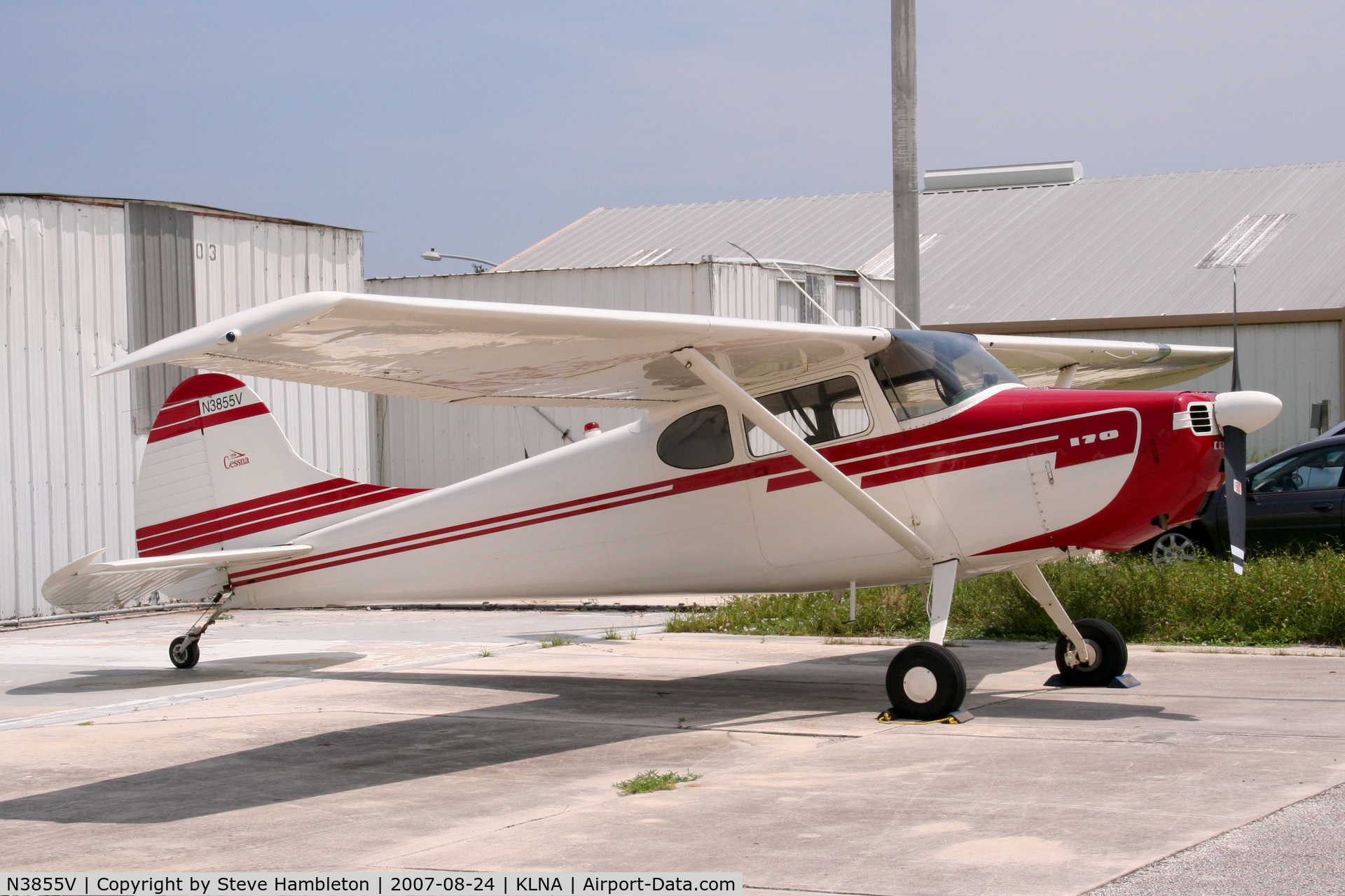 N3855V, Cessna 170A C/N 18742, Cessna 170 tail dragger