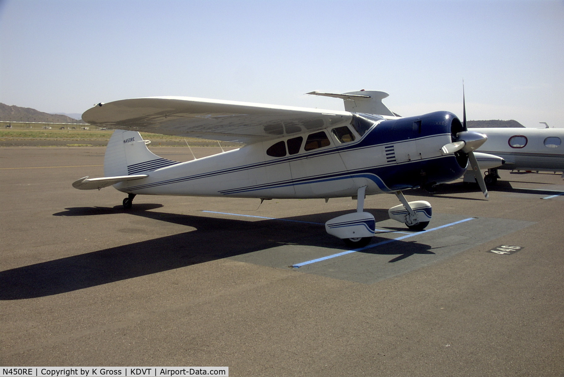 N450RE, 1953 Cessna 195A C/N 7586, 195 at Deer Valley