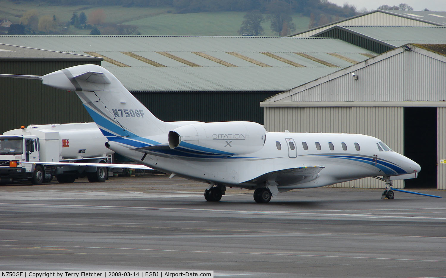 N750GF, 2005 Cessna 750 Citation X C/N 750-0244, This Citation 750 is based at Gloucestershire Airport