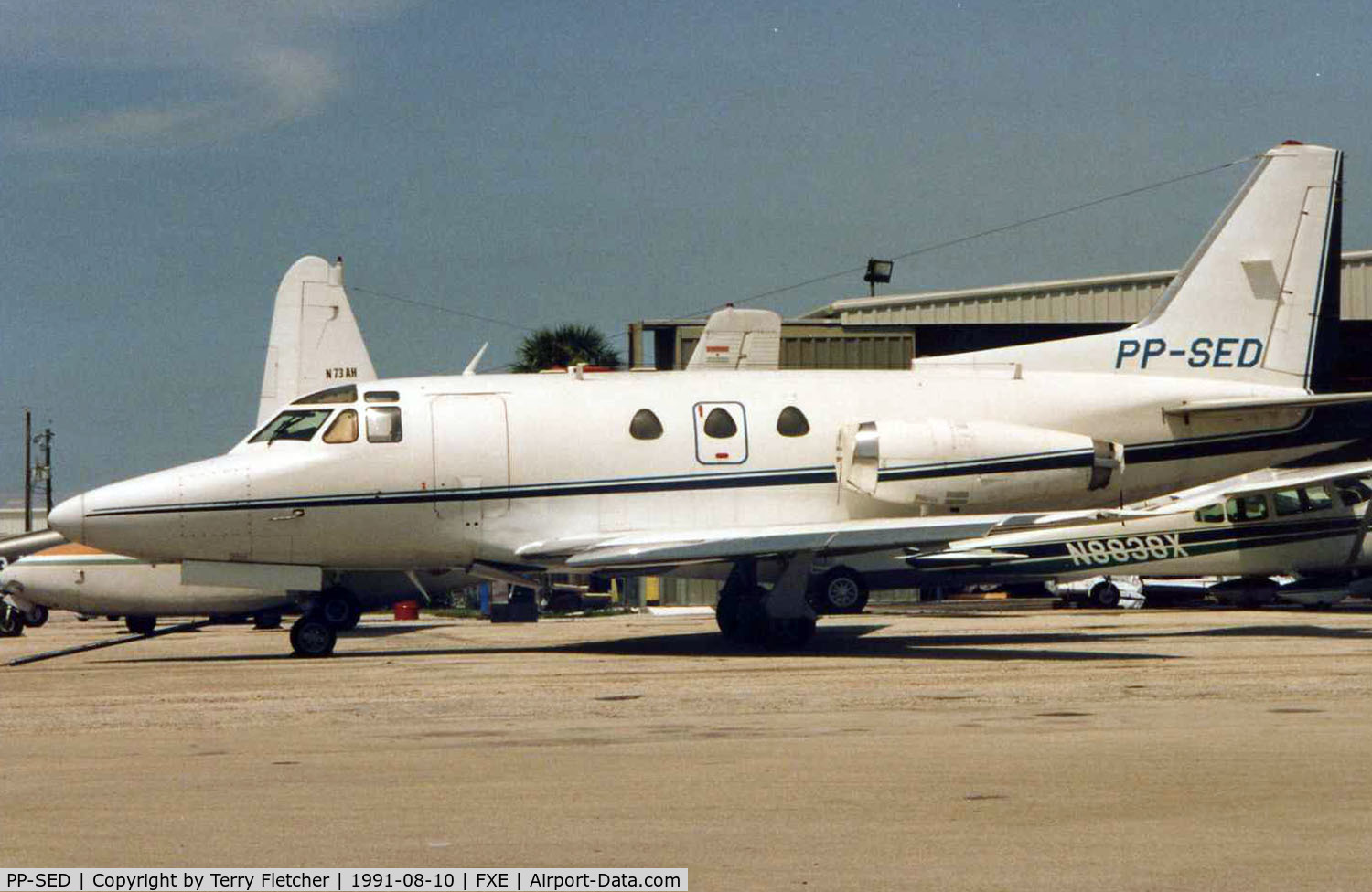 PP-SED, Rockwell Sabre 40A C/N 282-121, Brazilian Sabre 40 at Ft.Lauderdale Exec in 1991
