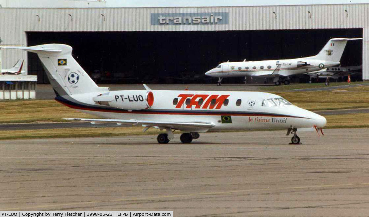 PT-LUO, 1987 Cessna 650 Citation III C/N 650-0129, Cessna 650 at Paris Le Bourget during Air Show 1998 week