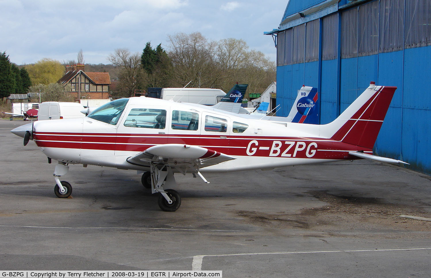 G-BZPG, 1978 Beech C24R C/N MC-556, Part of the busy GA scene at Elstree Airfield in the northern suburbs of London