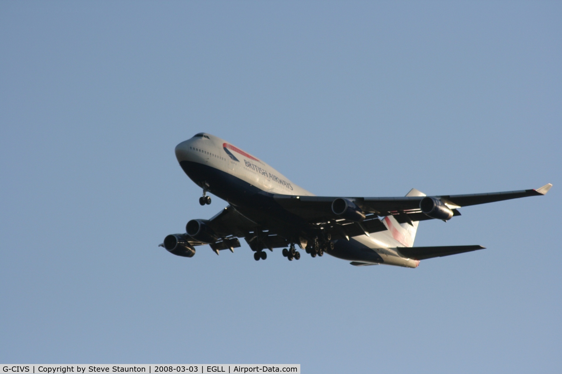 G-CIVS, 1998 Boeing 747-436 C/N 28851, Taken at Heathrow Airport March 2008