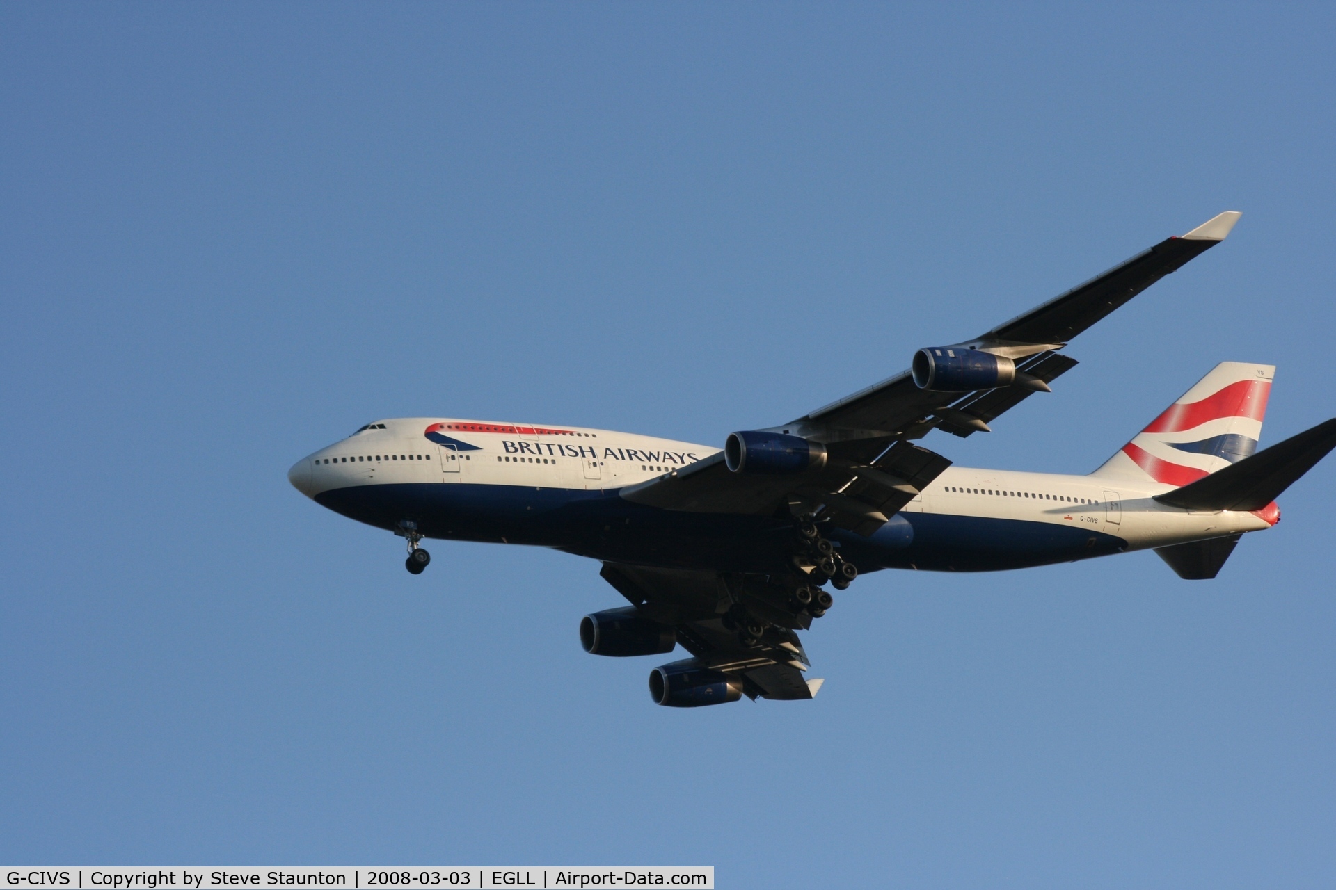 G-CIVS, 1998 Boeing 747-436 C/N 28851, Taken at Heathrow Airport March 2008