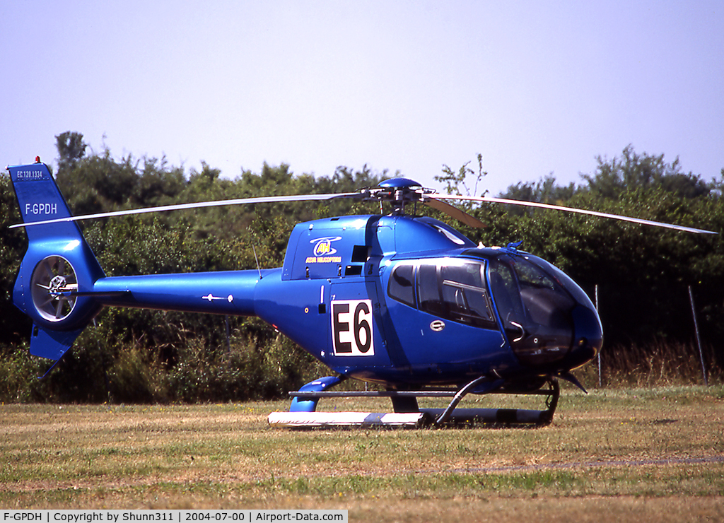 F-GPDH, 2003 Eurocopter EC-120B Colibri C/N 1334, During Magny-Cours Formula One GP 2004