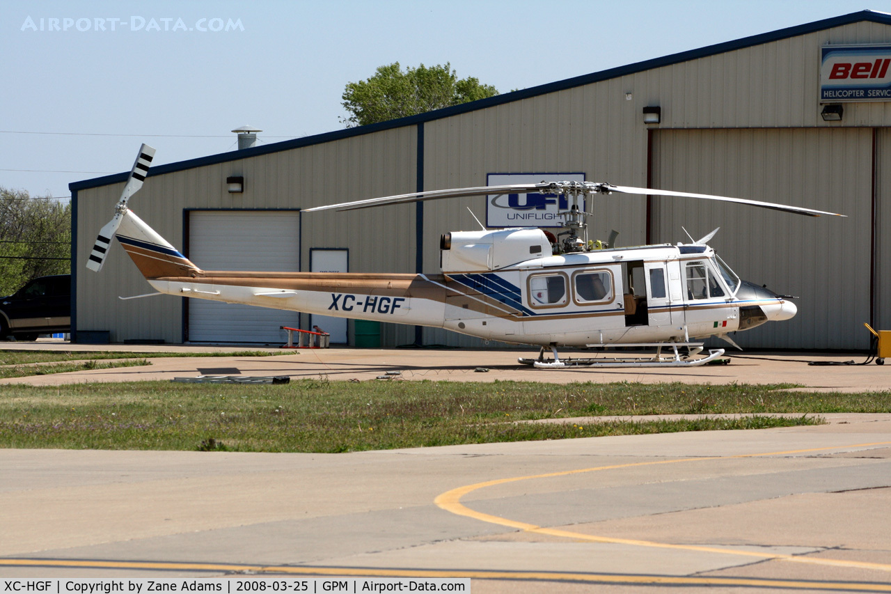 XC-HGF, Bell 212 C/N 36014, At Grand Prairie Municipal