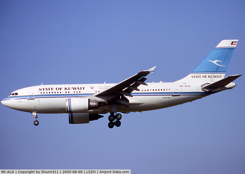 9K-ALD, 1993 Airbus A310-308 C/N 648, Landing rwy 14