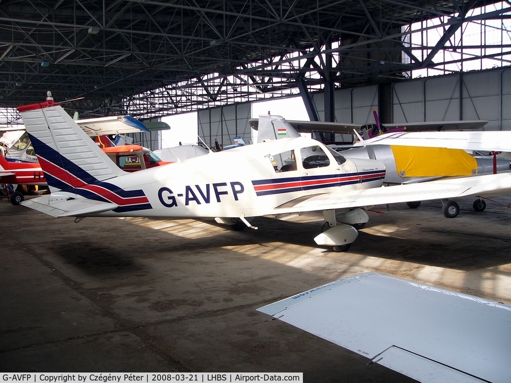G-AVFP, 1967 Piper PA-28-140 Cherokee C/N 28-22652, In the main hangar at Budaörs.