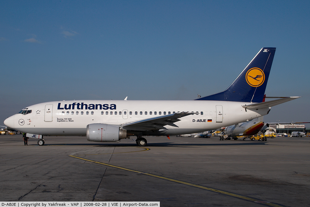 D-ABJE, 1991 Boeing 737-530 C/N 25310, Lufthansa Boeing 737-500