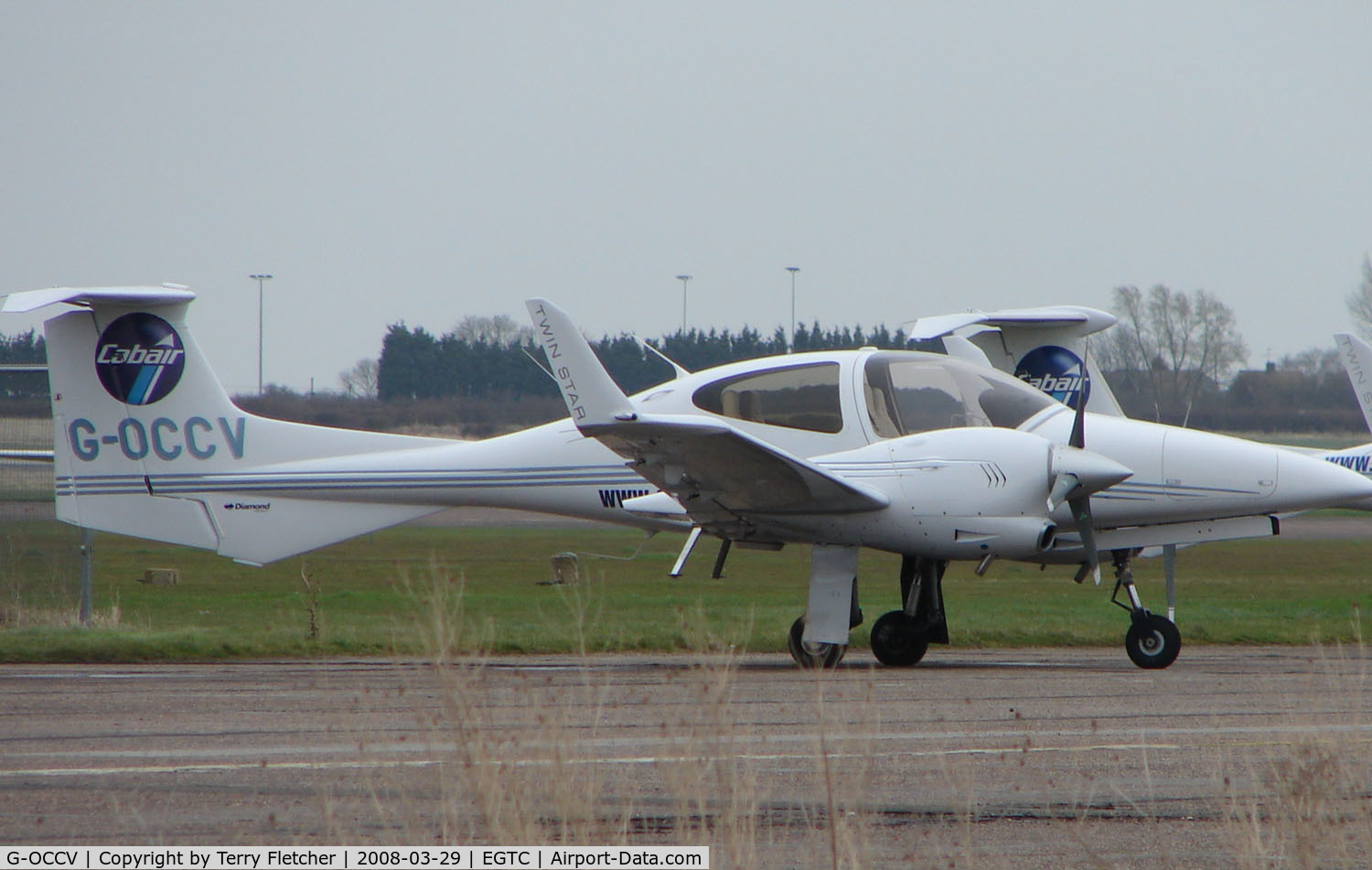 G-OCCV, 2004 Diamond DA-42 Twin Star C/N 42.010, Part of the General Aviation activity at Cranfield