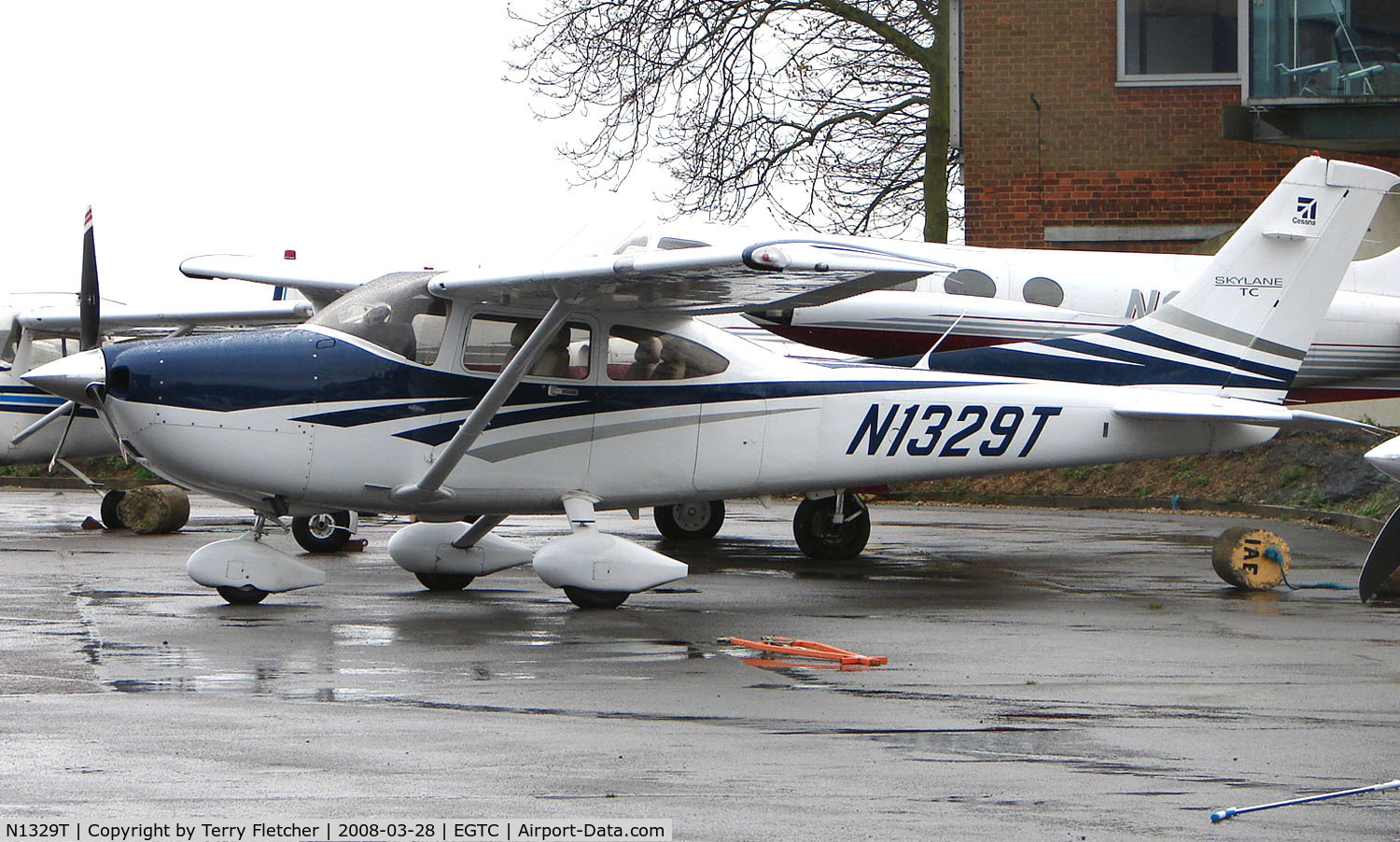N1329T, 2006 Cessna T182T Turbo Skylane C/N T18208667, Visitor to Cranfield in March 2008