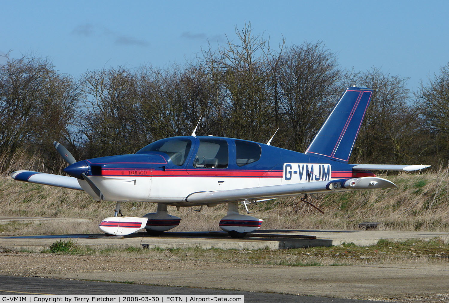 G-VMJM, 1991 Socata TB-10 Tobago C/N 1361, One aircraft at the friendly Enstone Airfield in Oxfordshire
