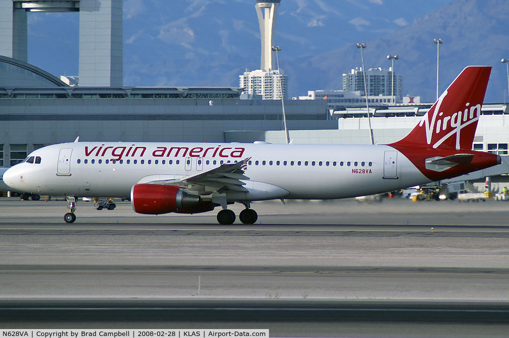 N628VA, 2007 Airbus A320-214 C/N 2993, Virgin America / 2007 Airbus A320-214