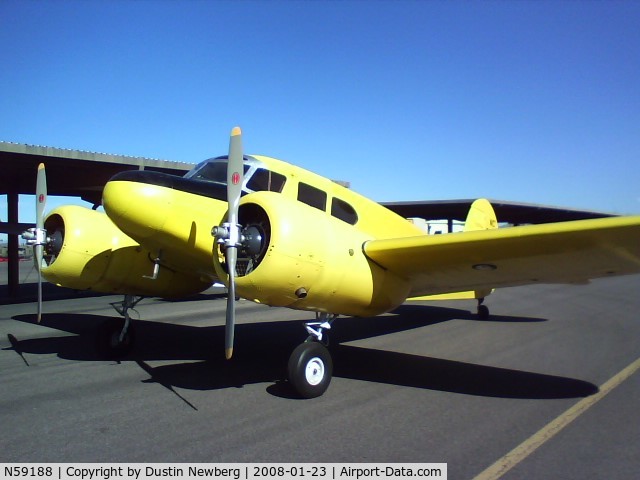 N59188, 1942 Cessna T-50 Bobcat Bobcat C/N 3084, Ed Newberg's Bamboo Bomber at Kirby Chambliss' ranch So. of Phoenix